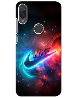 Чехол для Xiaomi Mi Play с картинкой «Огненный логотип Nike»