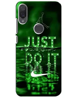 Чехол для Xiaomi Mi Play с картинкой «Зеленый неоновый Nike»