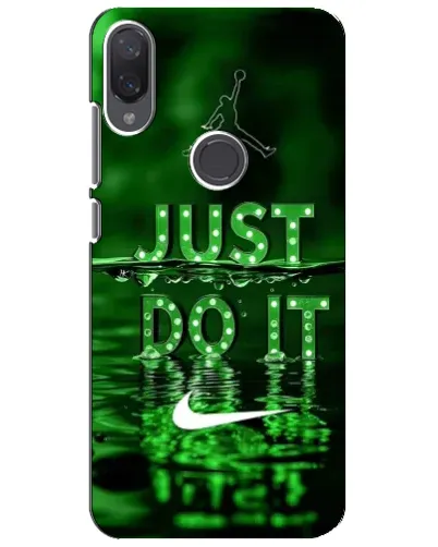 Чехол для Xiaomi Mi Play с картинкой «Зеленый неоновый Nike»