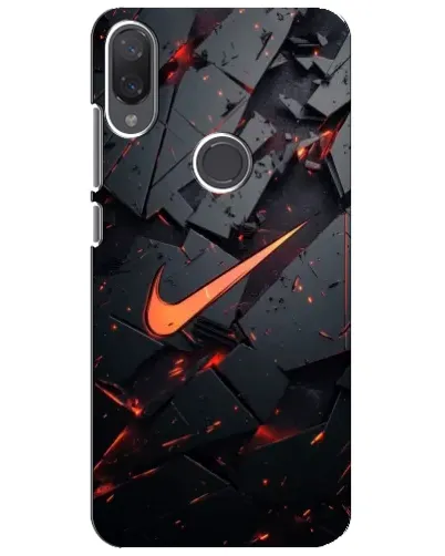 Чехол для Xiaomi Mi Play с картинкой «Nike — эффект разломов»