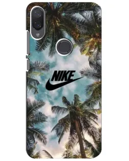Чехол для Xiaomi Mi Play с картинкой «Тропический принт Nike»