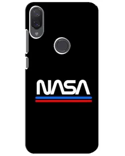 Чехол для Xiaomi Mi Play с картинкой «NASA — классика Red Blue»