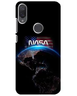Чехол для Xiaomi Mi Play с картинкой «Земля из космоса NASA»