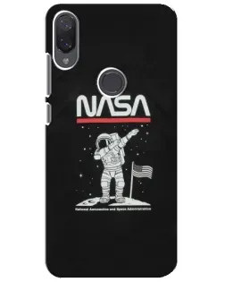 Чехол для Xiaomi Mi Play с картинкой «NASA — шагаем по Луне»