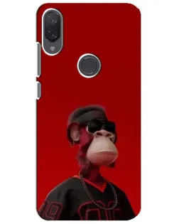 Чехол для Xiaomi Mi Play с картинкой «Bored Ape в красном»