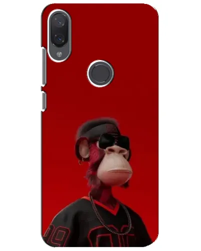 Чехол для Xiaomi Mi Play с картинкой «Bored Ape в красном»