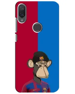 Чехол для Xiaomi Mi Play с картинкой «Bored Ape — фанат Барсы»