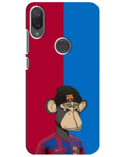 Чехол для Xiaomi Mi Play с картинкой «Bored Ape — фанат Барсы»