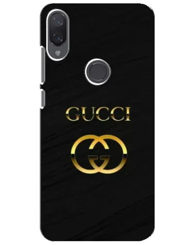 Чехол для Xiaomi Mi Play с картинкой «Золотой логотип Gucci»