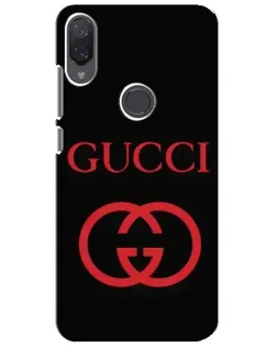 Чехол для Xiaomi Mi Play с картинкой «Gucci — красный логотип»