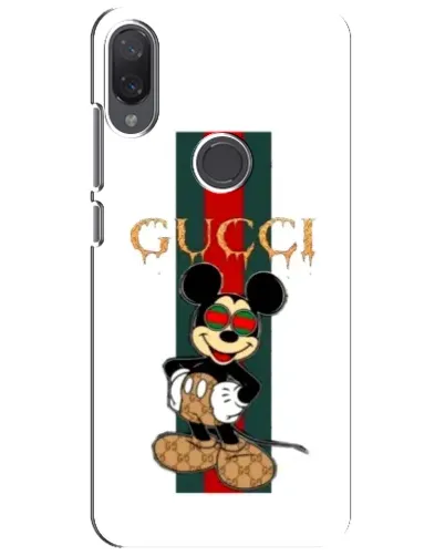 Чехол для Xiaomi Mi Play с картинкой «Микки Маус Gucci — полосы»