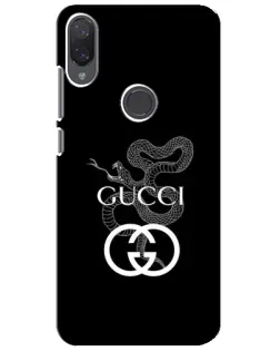 Чехол для Xiaomi Mi Play с картинкой «Gucci — серебряная змея»