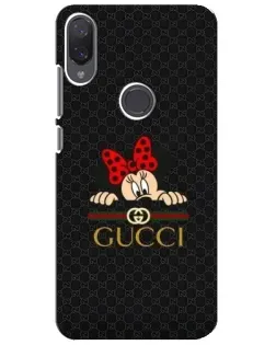 Чехол для Xiaomi Mi Play с картинкой «Минни Маус Gucci — черный»