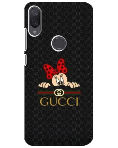 Чехол для Xiaomi Mi Play с картинкой «Минни Маус Gucci — черный»