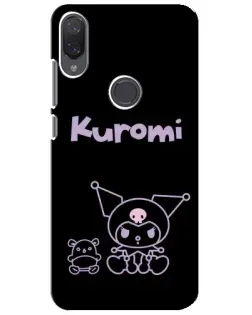 Чехол для Xiaomi Mi Play с картинкой «Kuromi — черный минимализм»