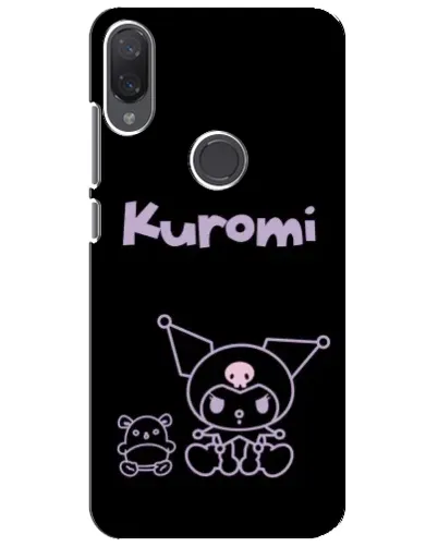 Чехол для Xiaomi Mi Play с картинкой «Kuromi — черный минимализм»