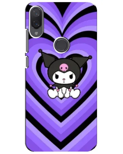 Чехол для Xiaomi Mi Play с картинкой «Kuromi и фиолетовые сердца»