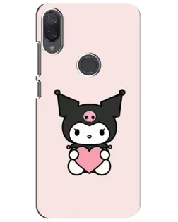 Чехол для Xiaomi Mi Play с картинкой «Kuromi и сердце»