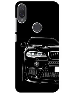 Чехол для Xiaomi Mi Play с картинкой «Темный силуэт BMW»