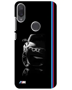 Чехол для Xiaomi Mi Play с картинкой «Силуэт BMW в темноте»