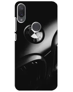Чехол для Xiaomi Mi Play с картинкой «Эмблема BMW — макро»