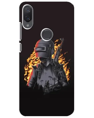 Чехол для Xiaomi Mi Play с картинкой «PUBG — огненный силуэт» Чехол для Xiaomi Mi Play с картинкой «PUBG — огненный силуэт»