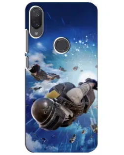 Чехол для Xiaomi Mi Play с картинкой «Десант PUBG — прыжок»