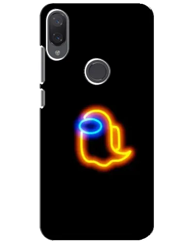 Чехол для Xiaomi Mi Play с картинкой «Among Us неоновое сияние»