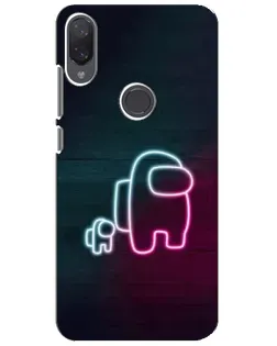 Чехол для Xiaomi Mi Play с картинкой «Among Us неон-арт»
