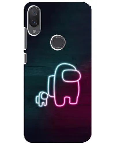 Чехол для Xiaomi Mi Play с картинкой «Among Us неон-арт»