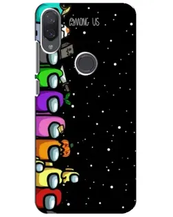 Чехол для Xiaomi Mi Play с картинкой «Команда Among Us»