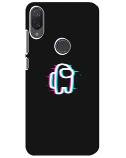 Чехол для Xiaomi Mi Play с картинкой «Among Us неон»