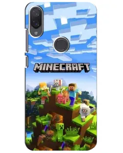 Чехол для Xiaomi Mi Play с картинкой «Minecraft классический мир»