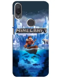 Чехол для Xiaomi Mi Play с картинкой «Minecraft ледяной мир»