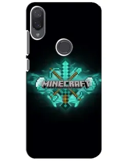 Чехол для Xiaomi Mi Play с картинкой «Minecraft Diamond лого»