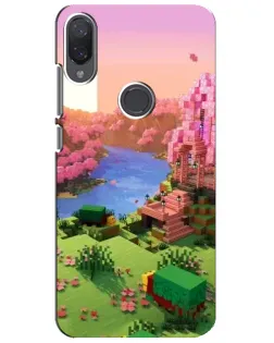 Чехол для Xiaomi Mi Play с картинкой «Розовое дерево Minecraft»
