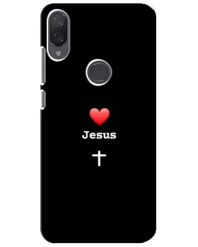 Чехол для Xiaomi Mi Play с картинкой «Сердце - Jesus»