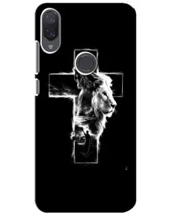 Чехол для Xiaomi Mi Play с картинкой «Сияющий крест Jesus»