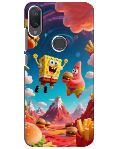 Чехол для Xiaomi Mi Play с картинкой «Космический фастфуд»