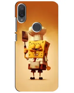Чехол для Xiaomi Mi Play с картинкой «Губка Боб повар»