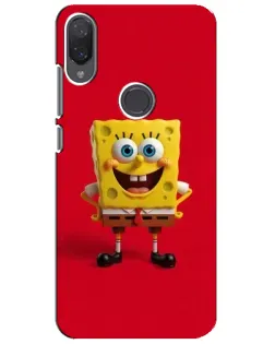 Чехол для Xiaomi Mi Play с картинкой «Спанч Боб на красном»