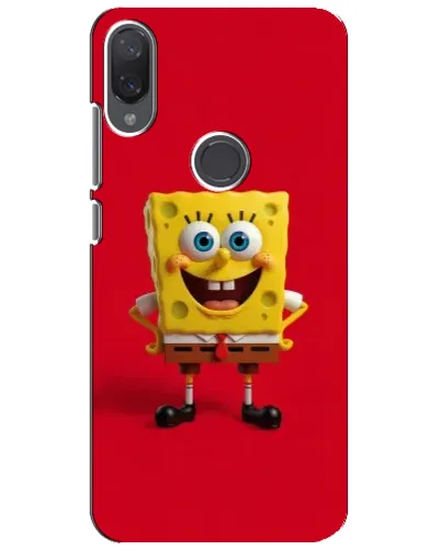Чехол для Xiaomi Mi Play с картинкой «Спанч Боб на красном»