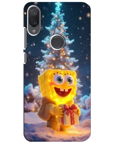 Чехол для Xiaomi Mi Play с картинкой «Рождественский Спанч Боб»