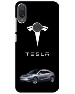 Чехол для Xiaomi Mi Play с картинкой «Tesla Model Y»