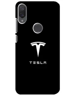 Чехол для Xiaomi Mi Play с картинкой «Tesla White Logo»