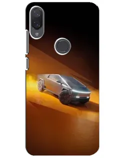 Чехол для Xiaomi Mi Play с картинкой «Cybertruck в пустыне»