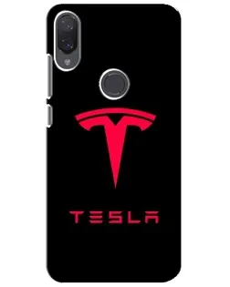Чехол для Xiaomi Mi Play с картинкой «Tesla Red Logo»