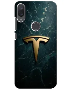 Чехол для Xiaomi Mi Play с картинкой «Мраморная Tesla Gold»