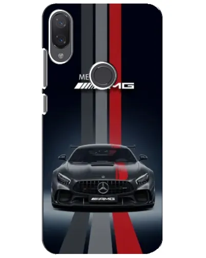 Чехол для Xiaomi Mi Play с картинкой «Mercedes — белый карбон»