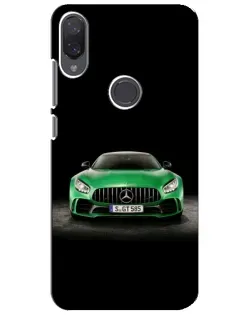 Чехол для Xiaomi Mi Play с картинкой «Mercedes — неоновый лого»